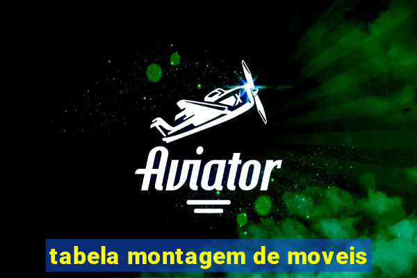 tabela montagem de moveis